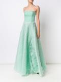 'Bustier Tiered Textured Organza' dress
