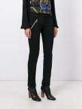 zip detail skinny trousers