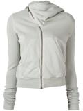 off-centre zip hoodie