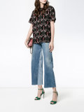 Love Blade print blouse 