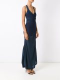 v neck knit dress