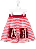 striped skirt
