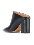 backless square toe pumps
