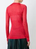 v-neck shimmer sweater