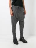 drop-crotch sweatpants