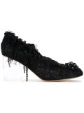 clear heel pumps