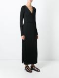 v-neck maxi dress