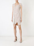 embellished  scallop hem dress