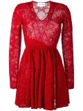 lace flared dress