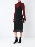 lace detailed slip dress