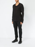 drop hem T-shirt