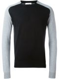 contrast sleeve sweatshirt
