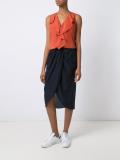 high waisted midi skirt