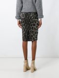 animal print pencil skirt