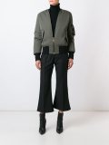 V-neck bomber
