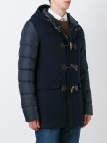 contrast sleeve coat