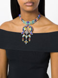 beaded drop pendant necklace 