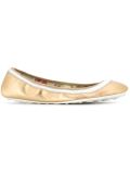 metallic ballerinas