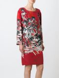 printed shift dress