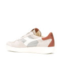panelled lace-up trainers