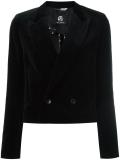 cropped velvet blazer