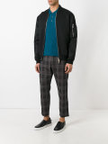 woven check trousers 