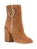 zipped ankle boots