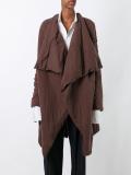 asymmetric zipped coat