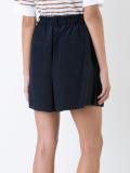 'CDC' pleated front shorts