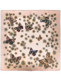 floral-print scarf