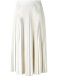 mid-length pleated skirt