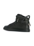 padlock detail hi-top sneakers