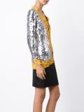 long sleeve sequin mirror dress
