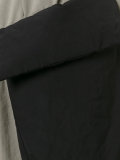 striped detail drop-crotch trousers