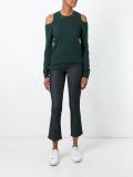 cropped flared jeans