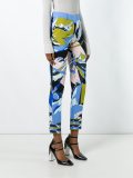 abstract print cropped trousers
