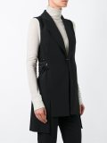 asymmetric pleated waistcoat