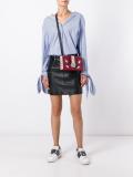 floral motif crossbody bag