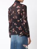 floral print sheer shirt