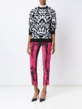 quilted effect trousers