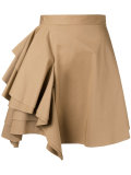 ruffled front skirt