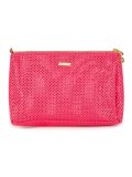 open knit pouch