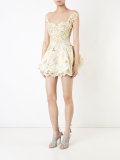 beaded lace mini dress