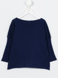 gathered sleeve jumper