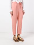 tapered ankle length trousers