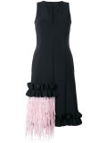 fringed detail dress