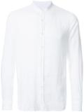 band collar shirt