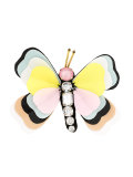 embellished butterfly brooch 