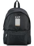 logo print zipped backpack