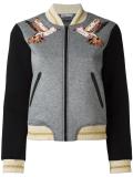 three-quarters sleeve bomber jacket